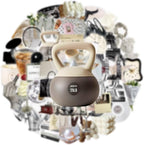 60 Pcs Luxury Ins Style Transparent Stickers - Image 5