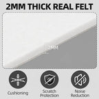 6PCS Large Self Adhesive Felt Sheet, 13.4"x10.8", 2mm Thick Stiff Felt Fabric - Image 3