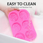 SJ Rose Soap Molds 2 Packs, Flower Design Silicone Soap Molds - Image 6