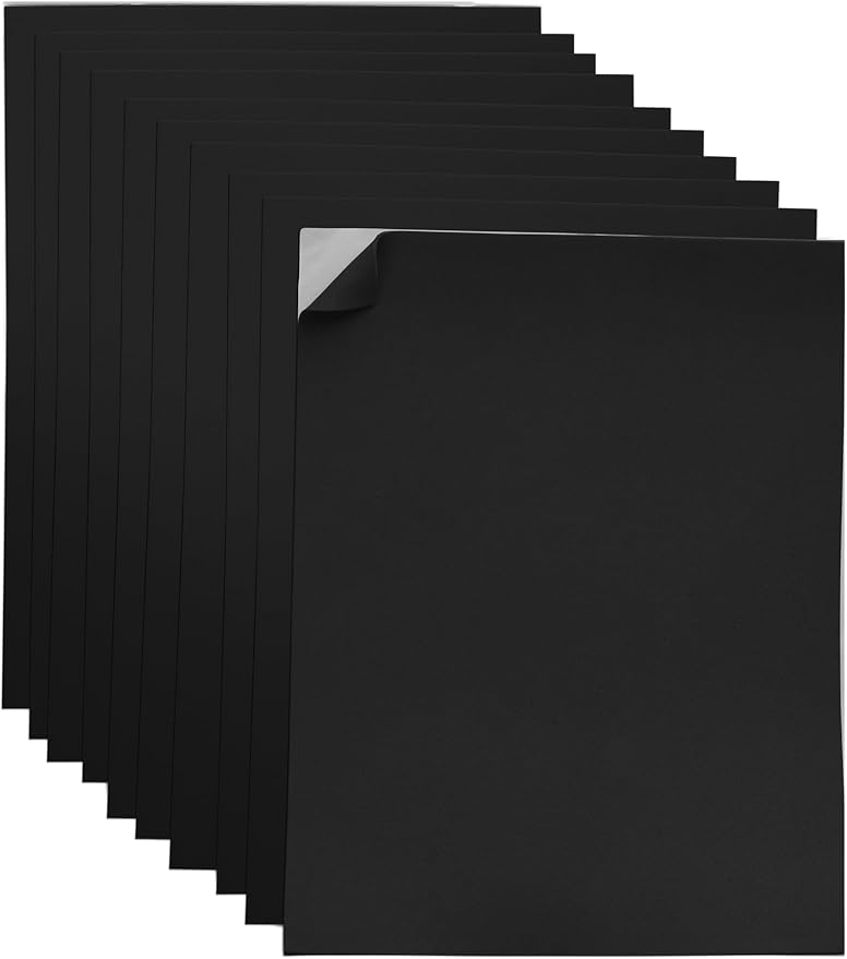 Adhesive Black EVA Foam Sheets for Crafts, 2mm Thickness – Sticky Back Foam by Ader+Products