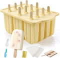 Popsicles Molds, MEETRUE 12 Pieces Silicone Popsicle Molds Easy-Release by MEETRUE