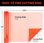 TORC Neon Orange Puff 3D HTV Vinyl Heat Transfer, Sportswear | Easy Cut & Weed - Image 3