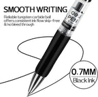deli Gel Pens, Medium Point Pen Bulk 0.7mm, Smooth Writing, Fast Dry, No Bleed - Image 4