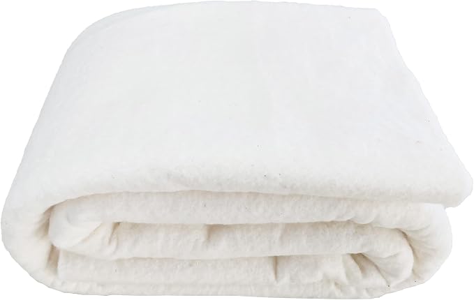 Vuwuma Quilt Batting King Size 122" x 124" Medium Weight Batting Roll ，Natural by Vuwuma