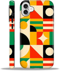 ZHEGAILIAN Case for iPhone 16 Plus, Geometric Colors Durable Shockproof by Home