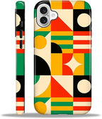 ZHEGAILIAN Case for iPhone 16 Plus, Geometric Colors Durable Shockproof by Home