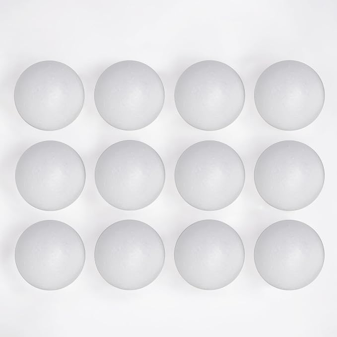 Evershine 12 Pack 5 Inch Craft Foam Ball by Evershine