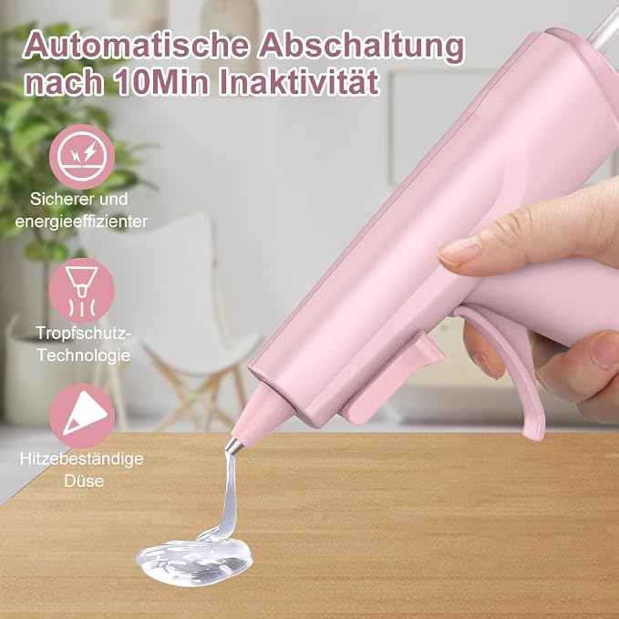 Cordless Hot Glue Gun, Fast Preheat, 2.6Ah Rechargeable Battery, Smart Auto - Image 5