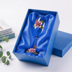 Simcat Handmade Painted Enamel Flower Glass Wine Glasses Transparent Refined - Image 6