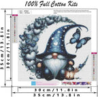 DYAIANGMU Stamping Cross Stitch Kit, Gnome Butterfly Stitch Kit - Image 2