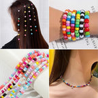 Pony Beads 4000 Pcs, Beads for Bracelets, Hair Beads, Beads for Jewelry Making - Image 5