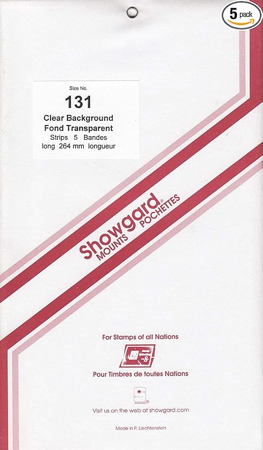 Strip Style Clear Stamp Mounts Size 131 by Showgard
