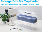 SUNEZLGO Storage Box For Toploader, Trading Card Storage Box Plastic, Playing - Image 6