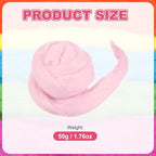 MECCANIXITY Wool Roving Yarn Soft Felting Wool 50g/1.76oz Pure Chunky Roving - Image 2