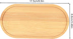 4PCS Mosaic Bamboo Coasters for Crafts, Blank Base Trays, Drinking Cup Coaster - Image 2