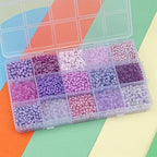 15 Color Glass Seed Tube Bugle Beads Bracelet Jewelry Making Kit, small - Image 3