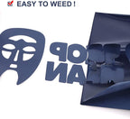 FUNKAKA Navy Blue HTV Heat Transfer Vinyl Rolls, Adhesive Navy Blue HTV Vinyl - Image 3
