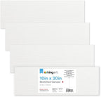KINGART Stretched White Canvas Set – Panoramic Rectangle, 10x30 Inch, Triple by KINGART