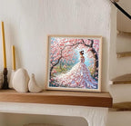 Stamped Cross Stitch Kits for Adults，Flower 11CT Needlepoint Counted Cross - Image 2
