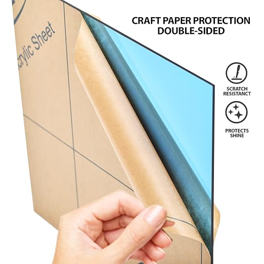 7 Pieces & 7 Colors 8" x 12" x 0.118" Transparent Colored Cast Acrylic Sheets - Image 9