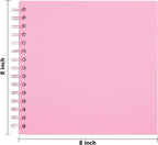 Vienrose DIY Scrapbook Album 8x8 Inch Hardcover Kraft Paper Scrap Book Photo - Image 4