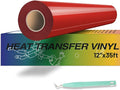 HTVRONT Heat Transfer Vinyl Red HTV Vinyl Rolls by HTVRONT