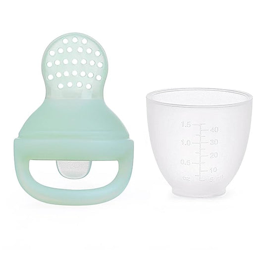 Lulyboo Silicone Fresh Fruit and Veggie Self-Feeder Pacifier for Babies 6+ Months - BPA-Free, Dishwasher Safe, Food-Grade Silicone Baby Food Feeder with Small Holes for Safe, Nutritious Self-Feeding