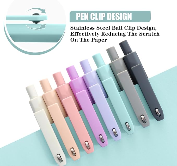 Piochoo Gel Pens, Cute Office School Supplies Gifts - Image 5