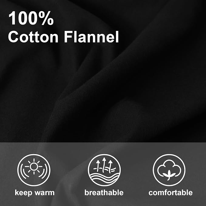 59”W Cotton Flannel Fabric, Super Soft 150GSM, Medium Weight Solid Arts & - Image 4