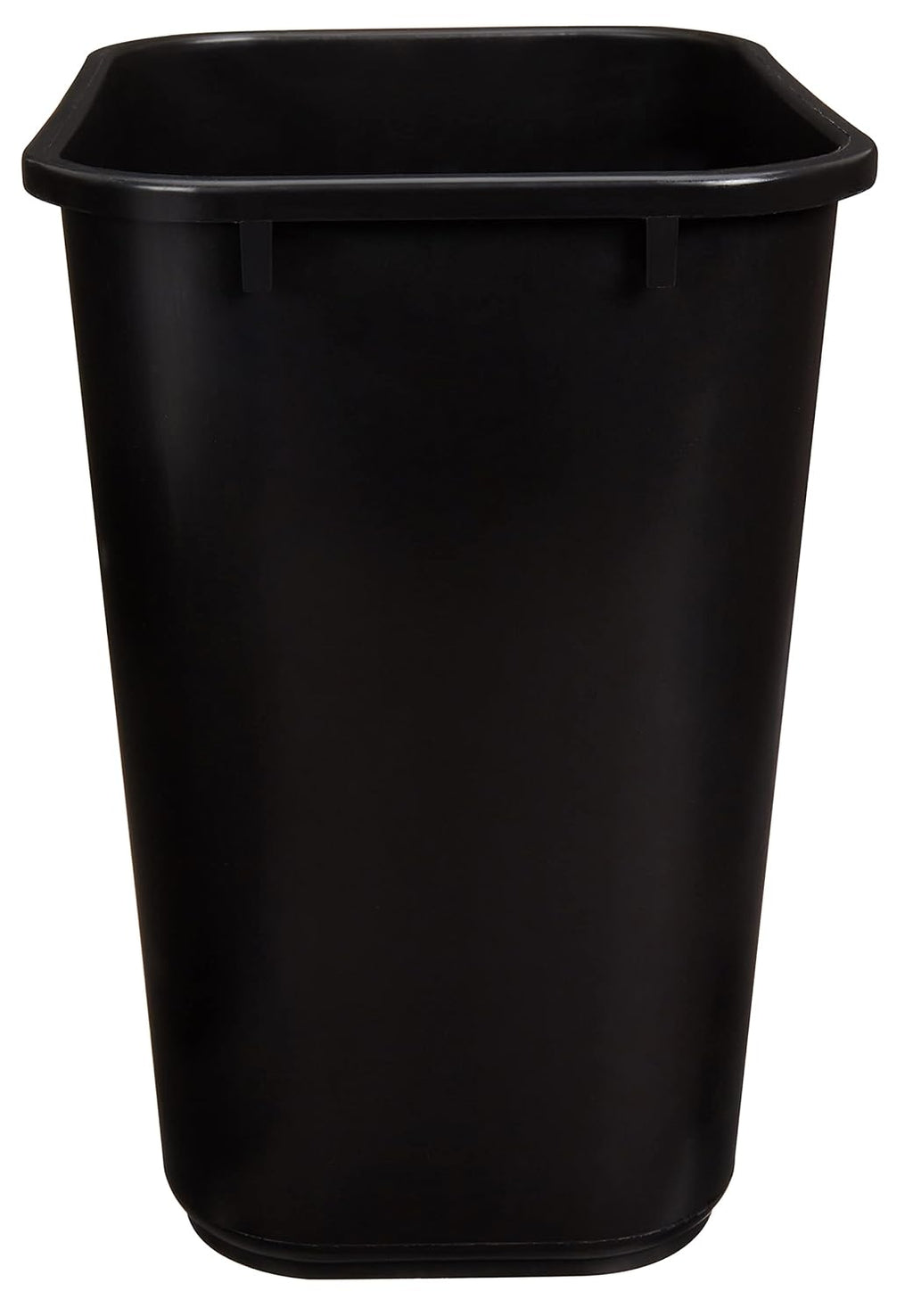 Amazon Basics Trash Can, Rectangular Commercial Office Wastebasket, 7 Gallon (Pack of 2), Black (Previously AmazonCommercial Brand)