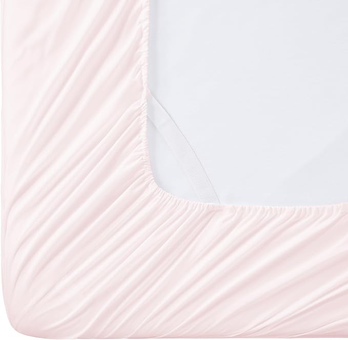 Twin Fitted Sheet Only with Full Elastic & Built in Corner Sheet Straps to - Image 5