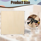 Basswood Sheets 12"x12"x1/8", 24 Pack | 3mm Basswood - Image 2