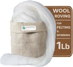 Merino Wool roving, 1 Lb. Best Wool by Kondoosnaturalfibers