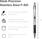 Zebra Pen F-301 Ballpoint Assorted Ink Fine Point 0.7mm Pen, Easy-Glide Ink - Image 2