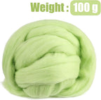 3.53oz Wool Roving, Wool Felting Supplies, Pure Wools, Chunky Yarn, Spinning - Image 2