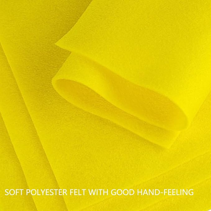 Jtnohx Color Felt, Soft Felt Sheets, 1.4mm Thick 8"x12" Handicraft Felt Fabrics - Image 6
