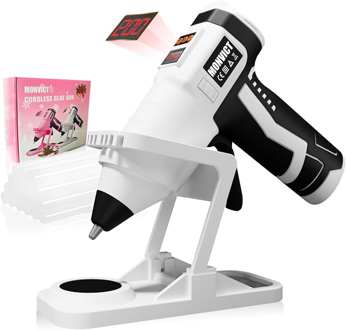 MONVICT Cordless Digital Display Hot Glue Gun by MONVICT