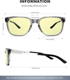 ANYLUV Blue Light Glasses for Men, Lightweight Computer Gaming Glasses - Image 3