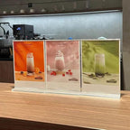newnewshow Acrylic Sign Holder 8.5x5.5 Inch 3 Pack Horizontal T Shape - Image 4