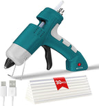 Cordless Hot Glue Gun Kit, 20W Lithium Battery Rechargeable Hot Melt Glue Gun by HHieratic