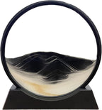 SOFLIY 3D Dynamic Sand Art Liquid Motion, Moving Sand Art Picture Round Glass by Unknown