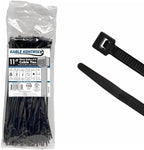 Kable Kontrol Cable Zip Ties 100 Pcs 11 Inch Black, 50 Lbs Tensile Strength by KABLEKONTROL%C2%AE