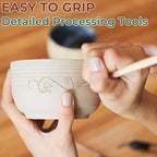 Jetmore 12 Pack Clay Tools Kit, Pottery Tools & Sculpting Tools, Polymer - Image 3