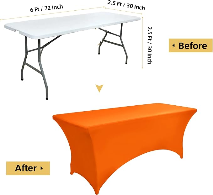 6-Pack 6ft Spandex Table Covers - Image 7
