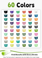 60 Colors Acrylic Paint Markers - Image 4