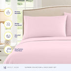 Twin XL Sheets - Breathable Luxury Sheets - 1800 Supreme Collection Extra Soft - Image 2