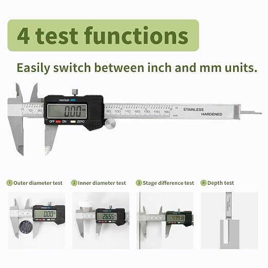 Digital Caliper 0-6" Measuring Tool - Image 3