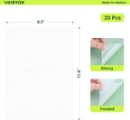 WISYOK 20pcs Shrinky Film, Shrink Plastic Sheets - Image 2
