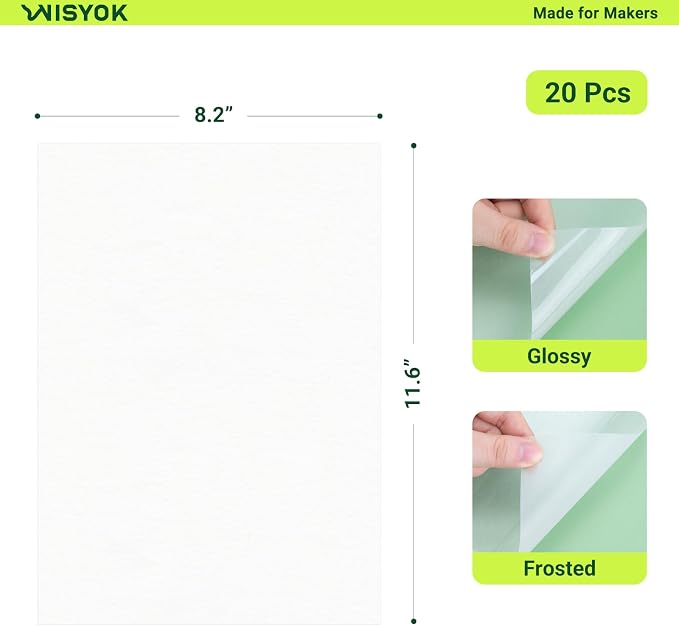 WISYOK 20pcs Shrinky Film, Shrink Plastic Sheets - Image 2