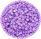Mandala Crafts 6mm Cup Round Lilac Sequins - Image 2